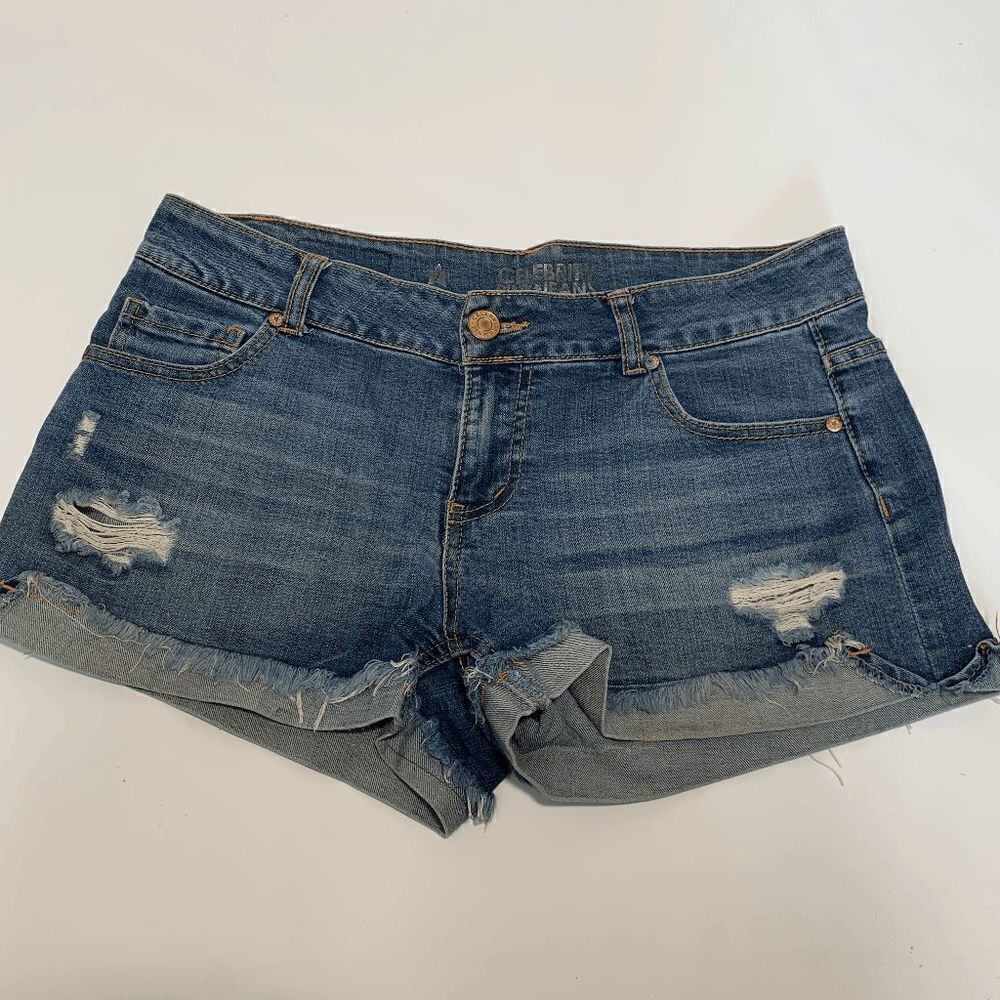 Celebrity Pink Distressed Denim Short